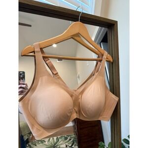 HONEYLOVE 44C/D Full Coverage Comfort Bra Beige Smooth Seamless Support Wirefree